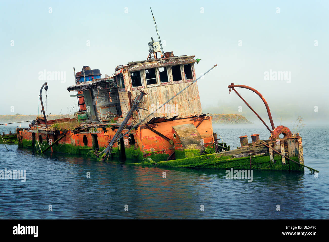 Shipwreck in Gold Beach, Oregon Stock Photo Alamy