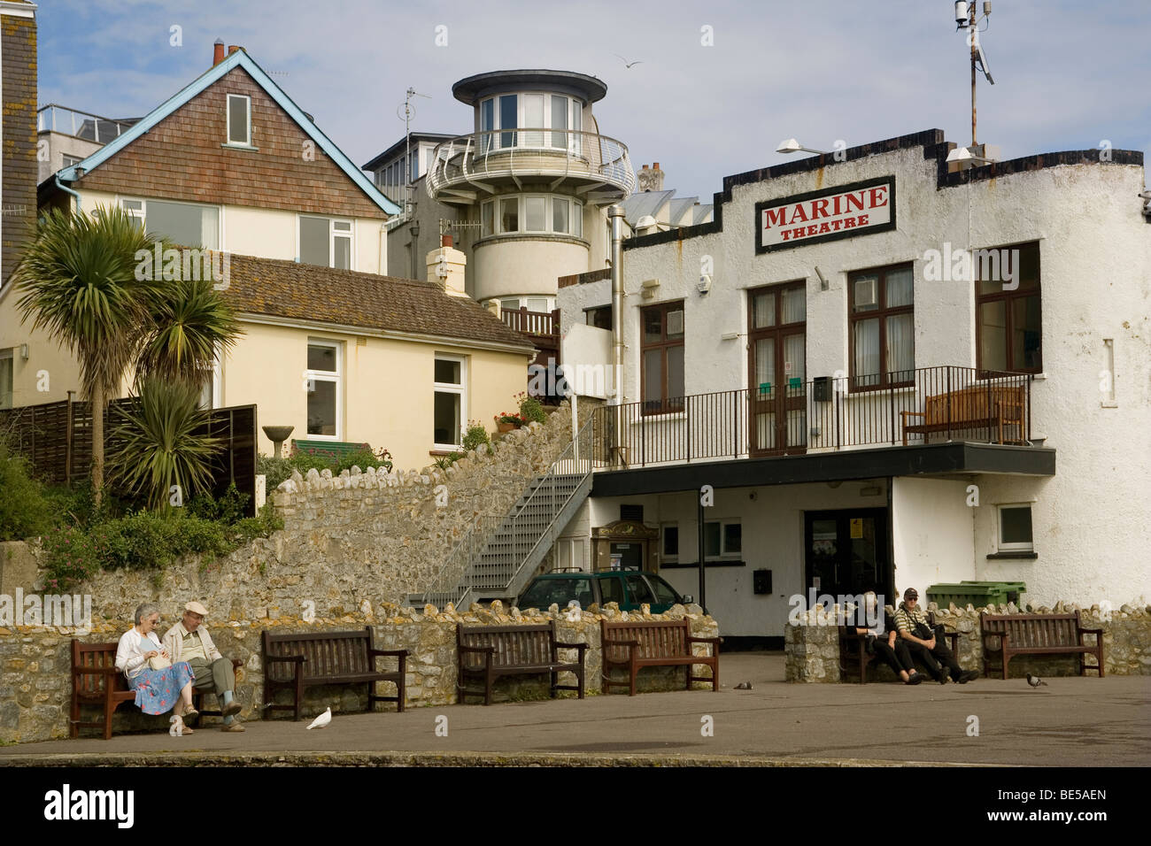 England Dorset Lyme Regis Marine Theatre Stock Photo Alamy