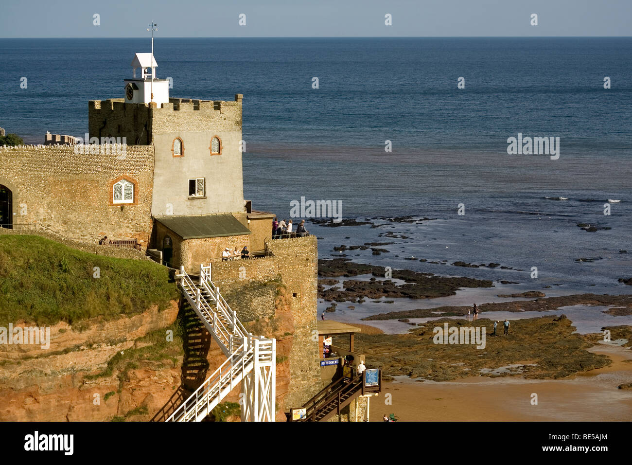 England Devon Sidmouth Connaught gardens lookout & Jacob's beach Stock
