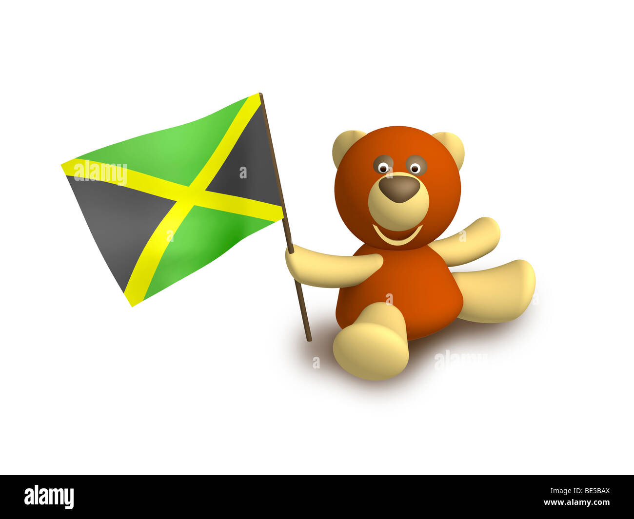 Jamaica flag Stock Photo
