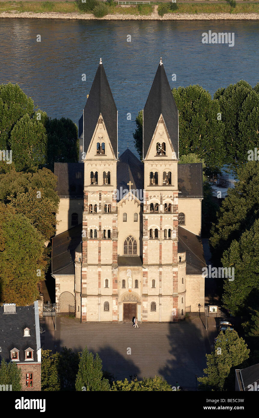 Basilica St. Kastor, Koblenz, Rhineland-Palatinate, Germany, Europe Stock Photo