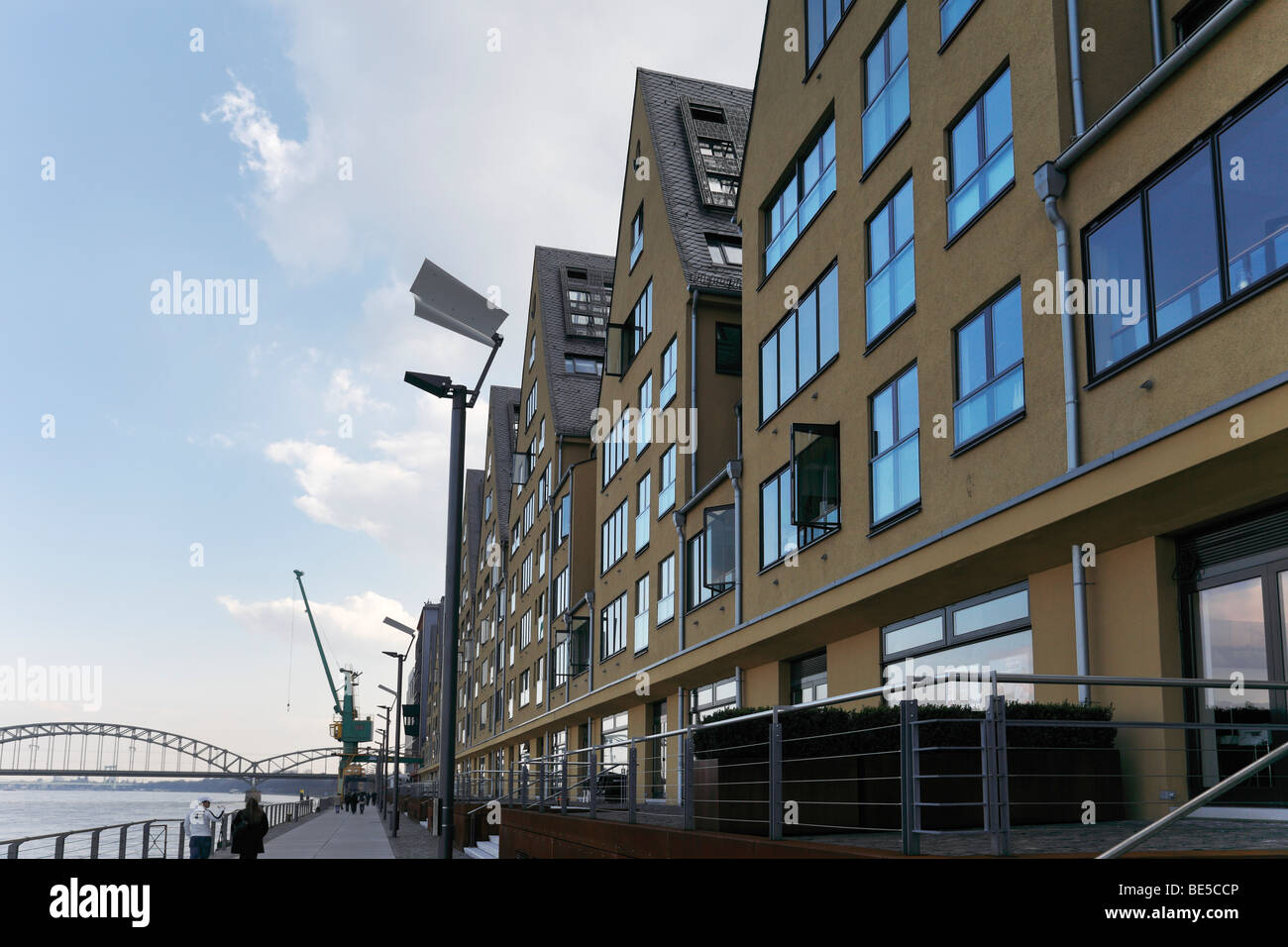 Rheinkontor office building in Rheinauhafen Harbour, Cologne, North Rhine-Westphalia, Germany, Europe Stock Photo
