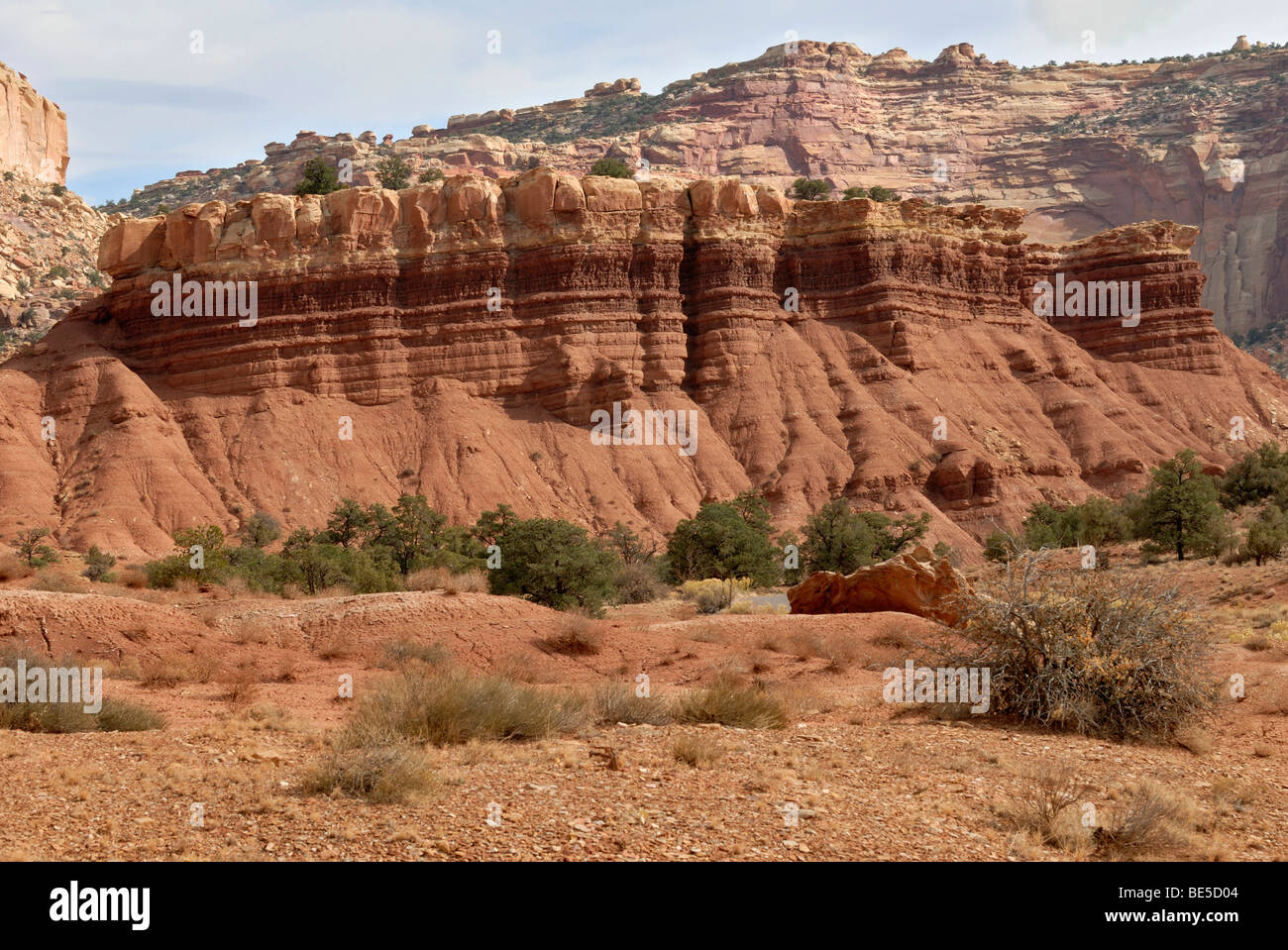 Sandstone formation, Scenic Drive, Capitol Reef National Park, Utah, USA Stock Photo