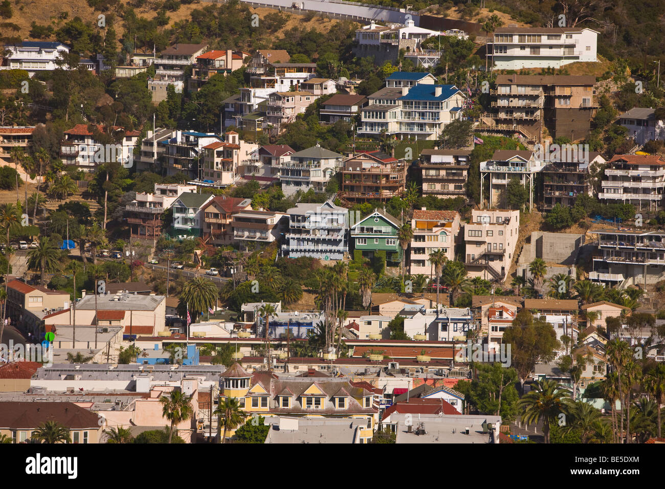 AVALON, CA, USA - Town of Avalon on Santa Catalina Island Stock Photo