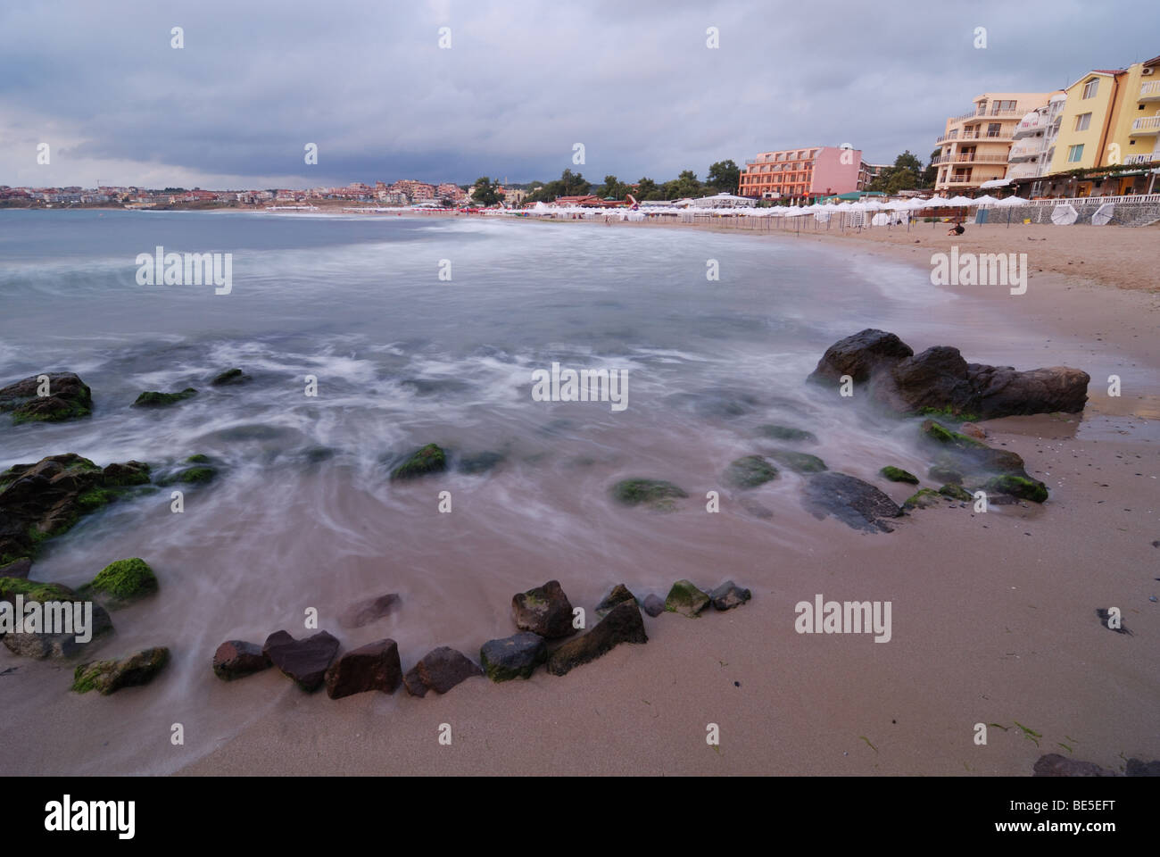View on the Sozopol beach Bulgaria Stock Photo - Alamy
