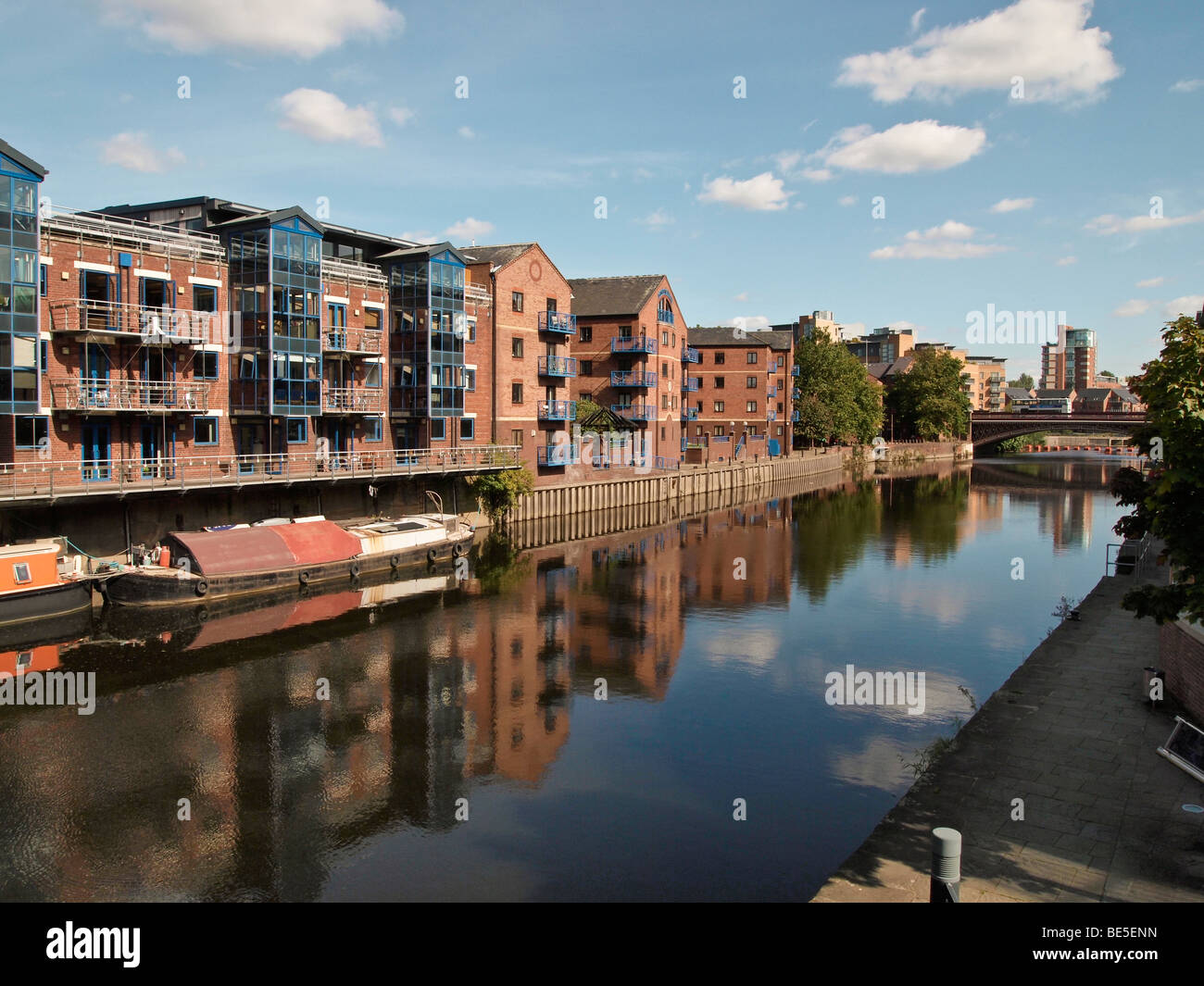 Riverside apartments river aire leeds hi-res stock photography and ...