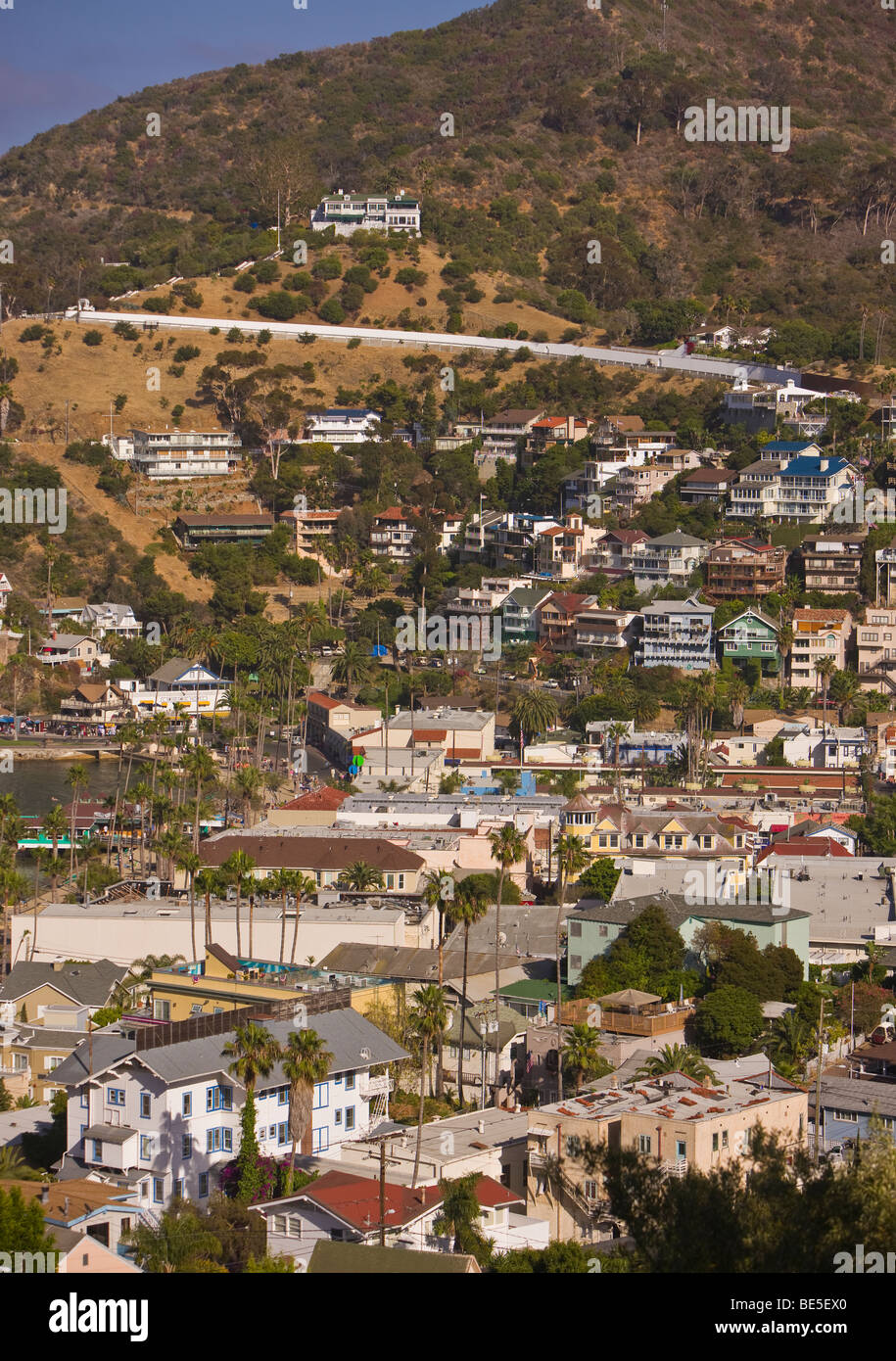 AVALON, CA, USA - Town of Avalon on Santa Catalina Island Stock Photo