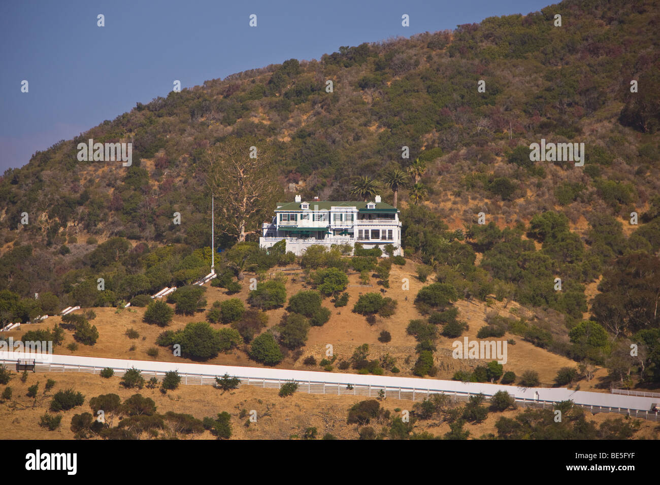 AVALON, CA, USA Wrigley mansion, Santa Catalina Island Stock Photo