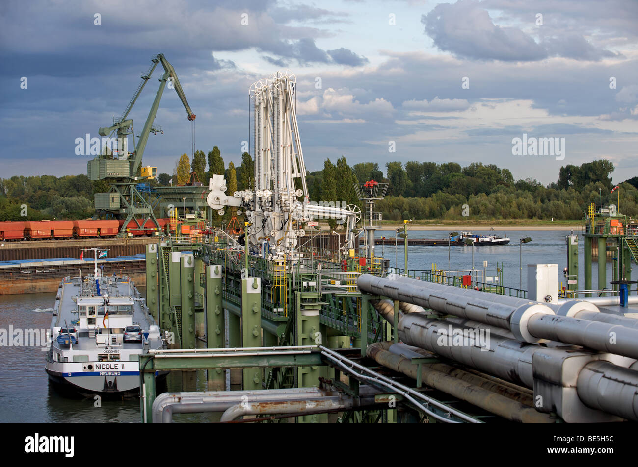 Oil terminal, Germany. Stock Photo