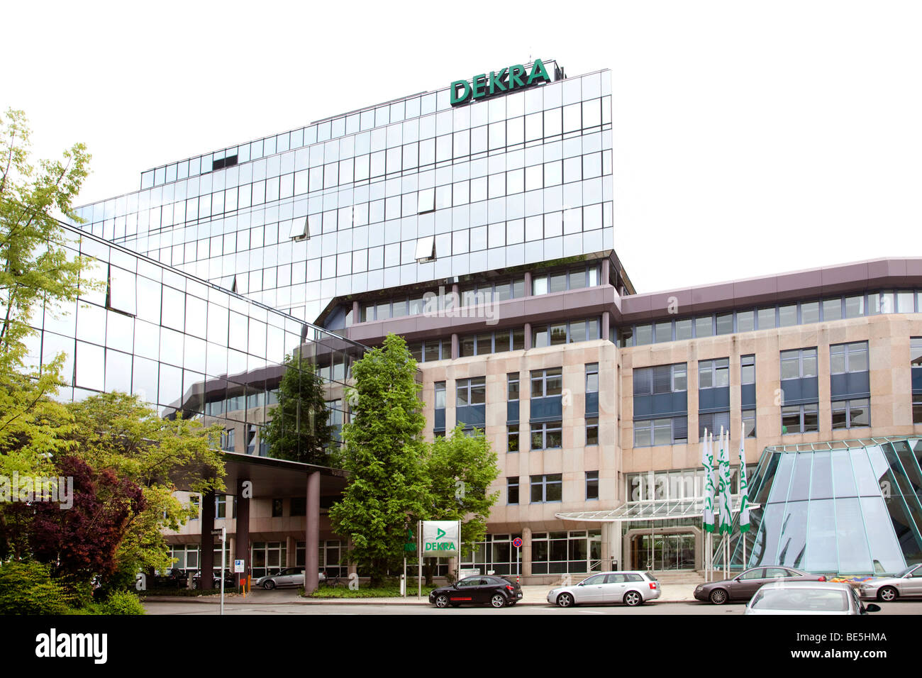 Headquarters of the Dekra AG in Stuttgart, Baden-Wuerttemberg, Germany, Europe Stock Photo