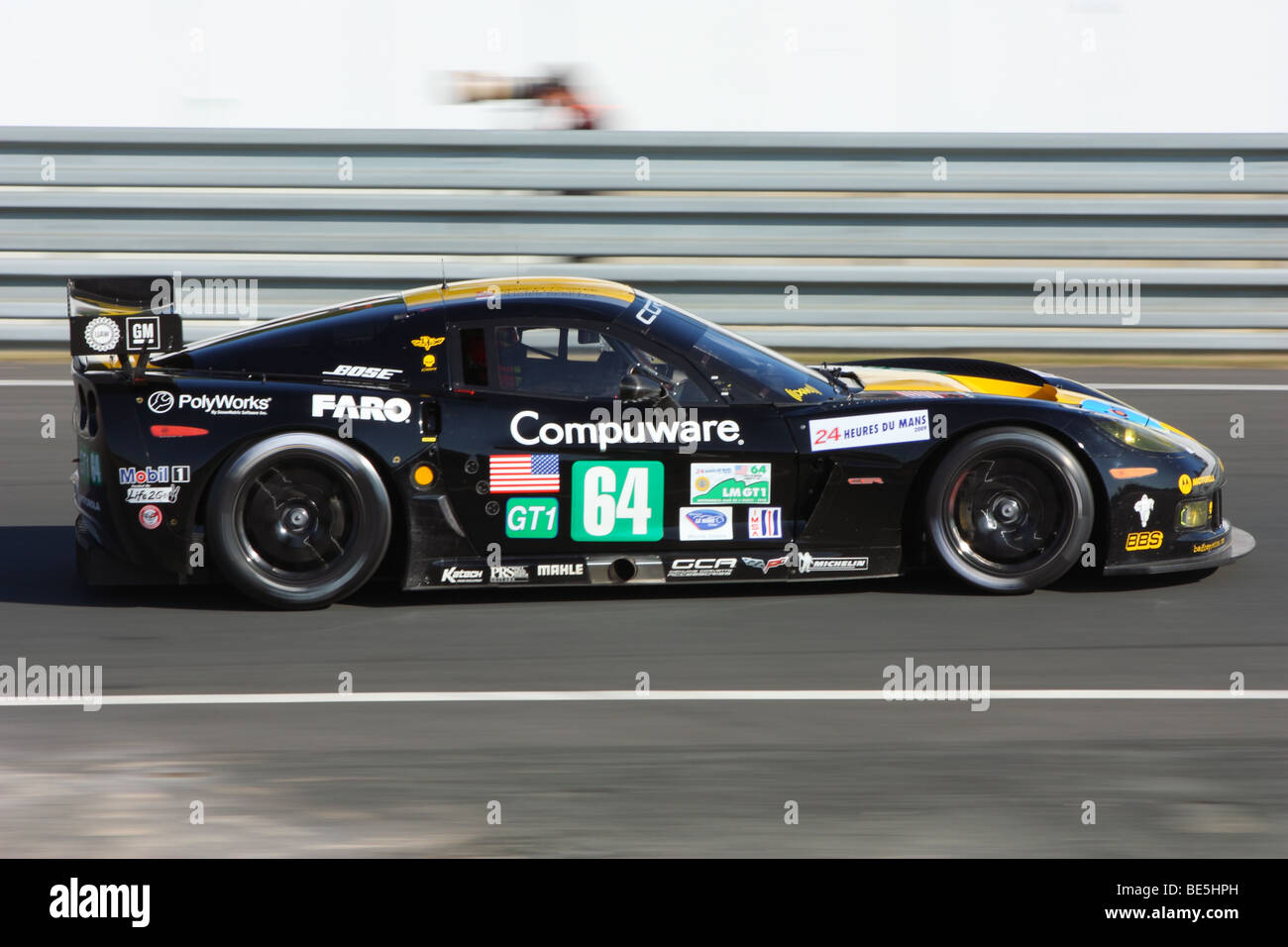 24 hours of Le Mans 2009 - Corvette C6R N°64 Stock Photo - Alamy, image size:1300x956