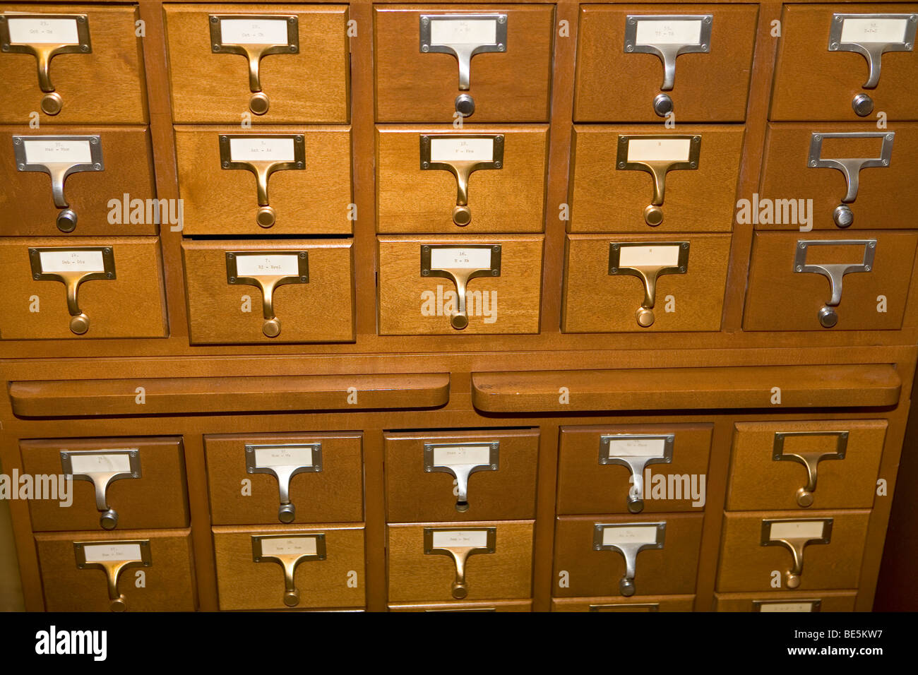 Old Library Card Catalog High Resolution Stock Photography And Images Alamy