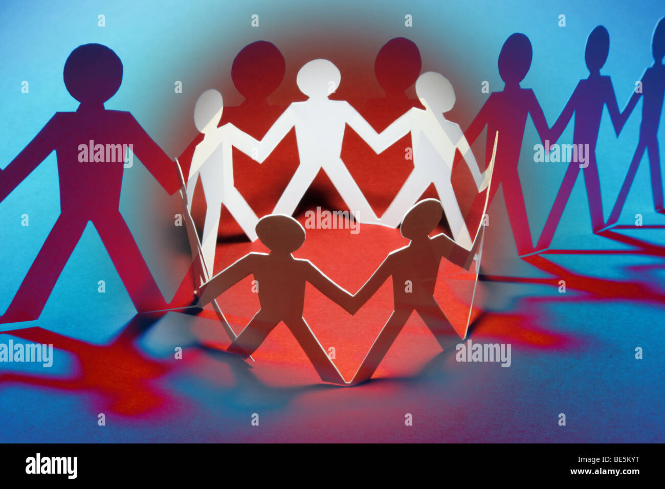 Paper Chain Dolls Stock Photo Alamy