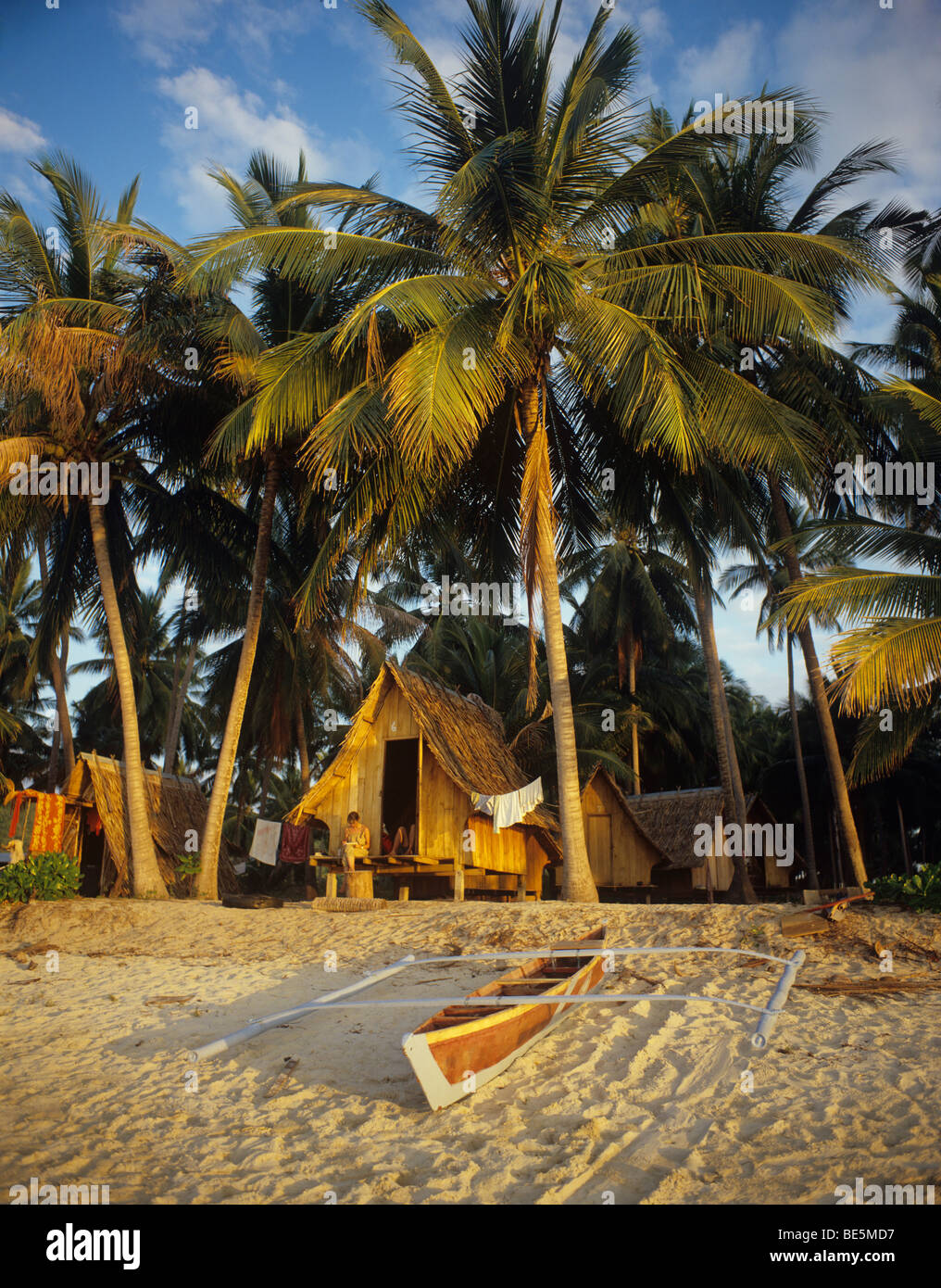 Thailand, Surat Thani Province, Samui Island, beach huts at Big Buddha