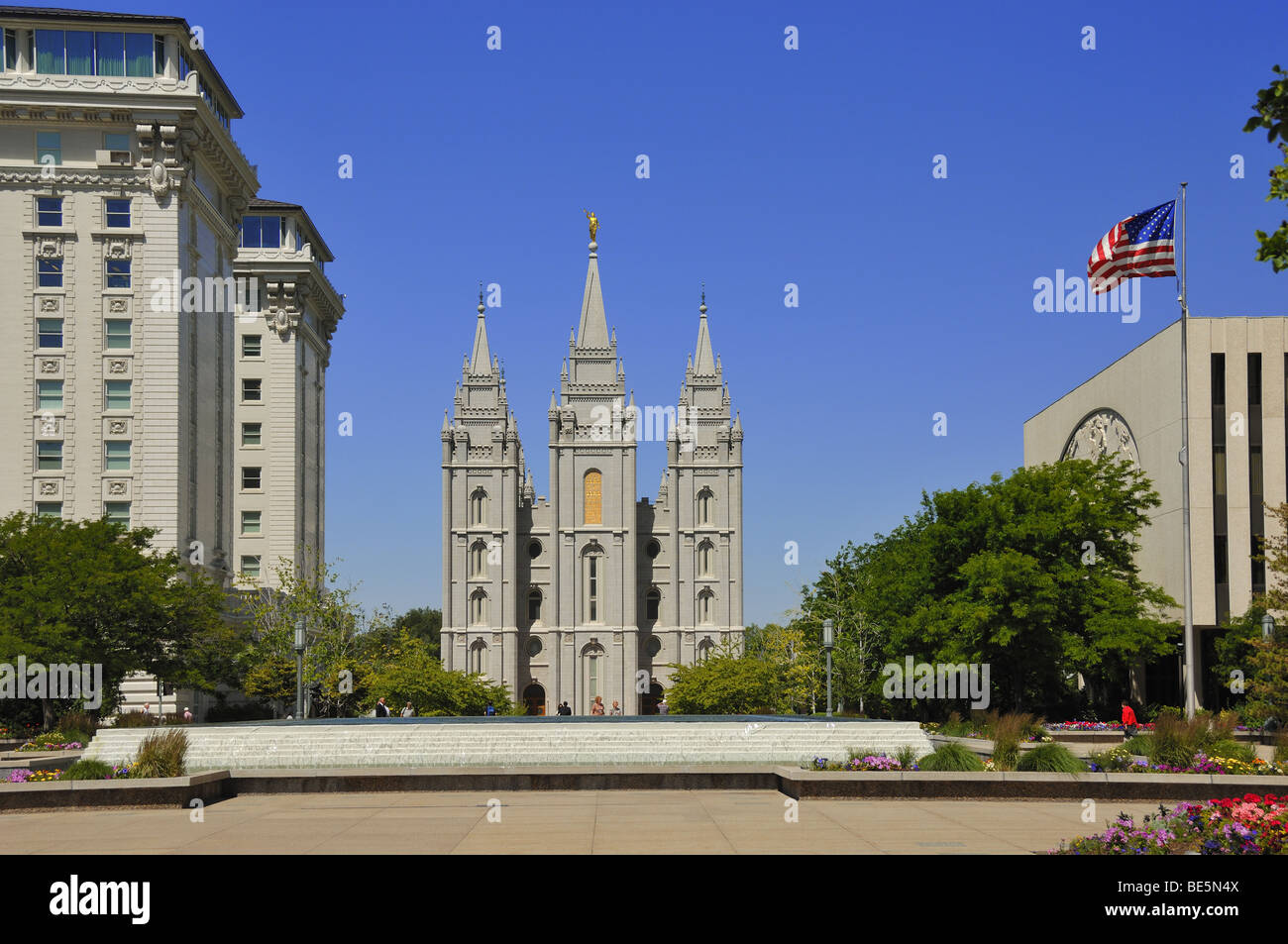 The Mormon Temple at Temple Square is at the heart of Salt Lake City