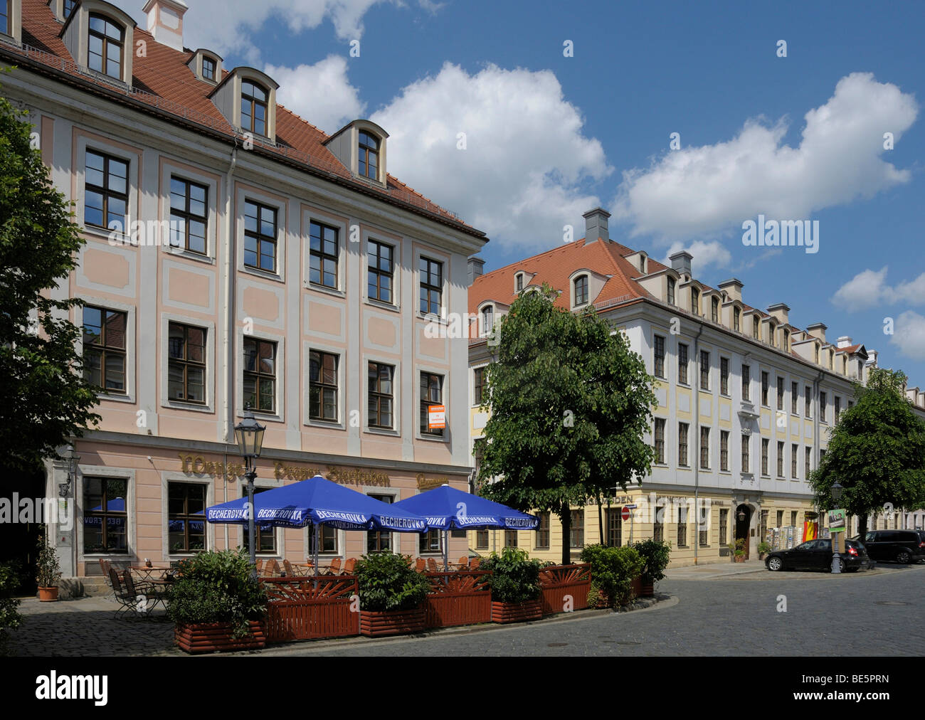 Koenigstrasse Street, Dresden, Saxony, Germany, Europe Stock Photo