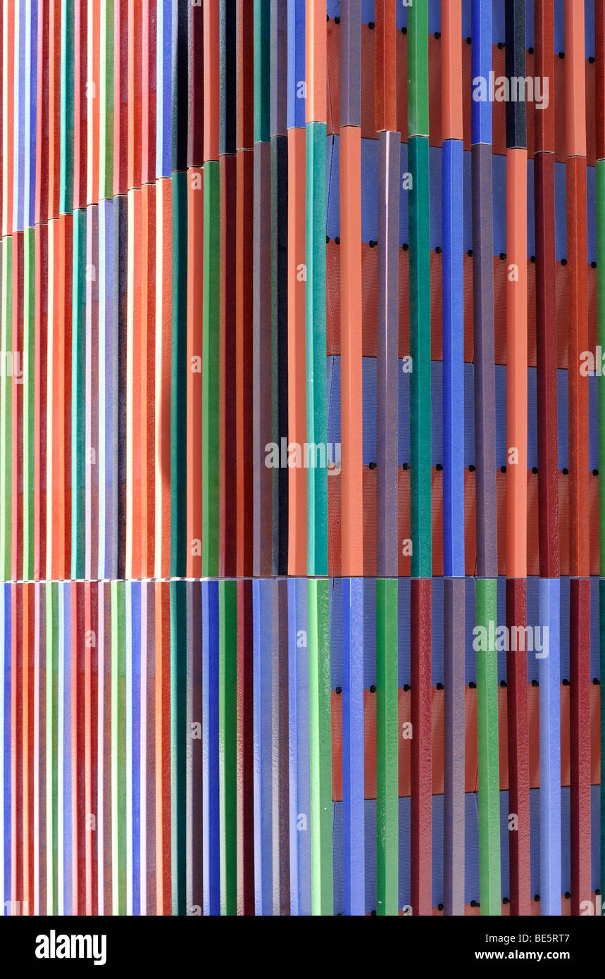Facade of the Brandhorst Museum in Munich, detail, Upper Bavaria, Bavaria, Germany, Europe Stock Photo