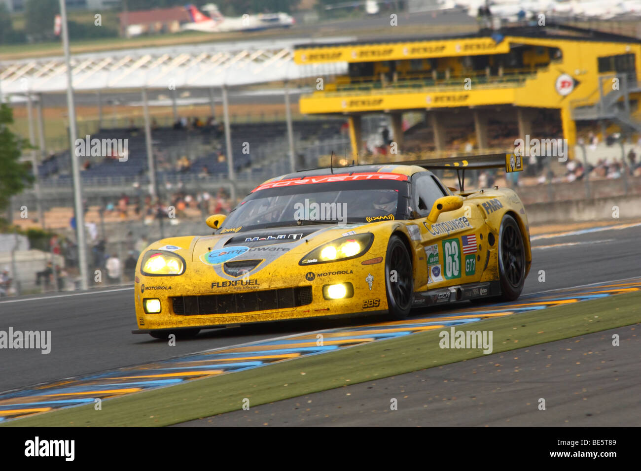 24 hours of Le Mans 2009 - Corvette C6R N°63 Stock Photo - Alamy, image size:1300x956