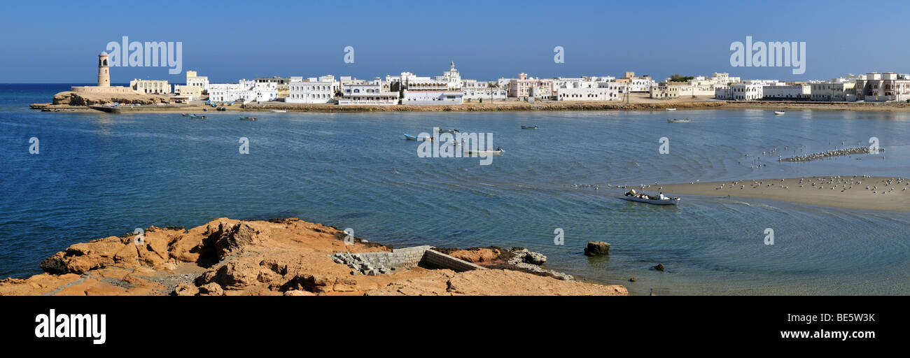 Ayjah harbour in Sur, Al Sharqiya Region, Sultanate of Oman, Arabia, Middle East Stock Photo