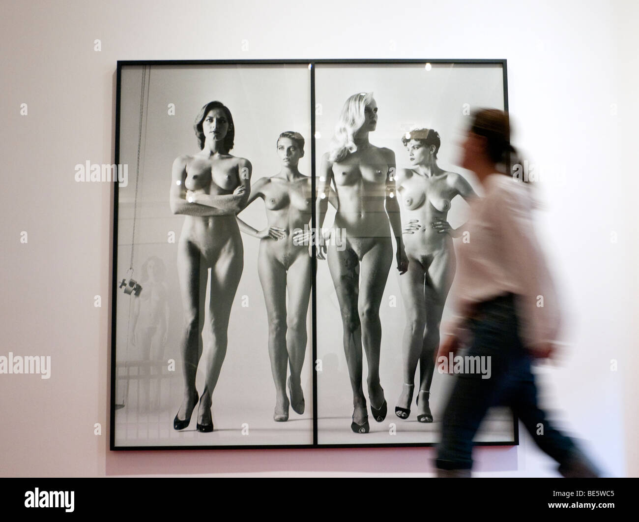 Photograph by Helmut Newton at Museum of Fotografie in Berlin Stock Photo