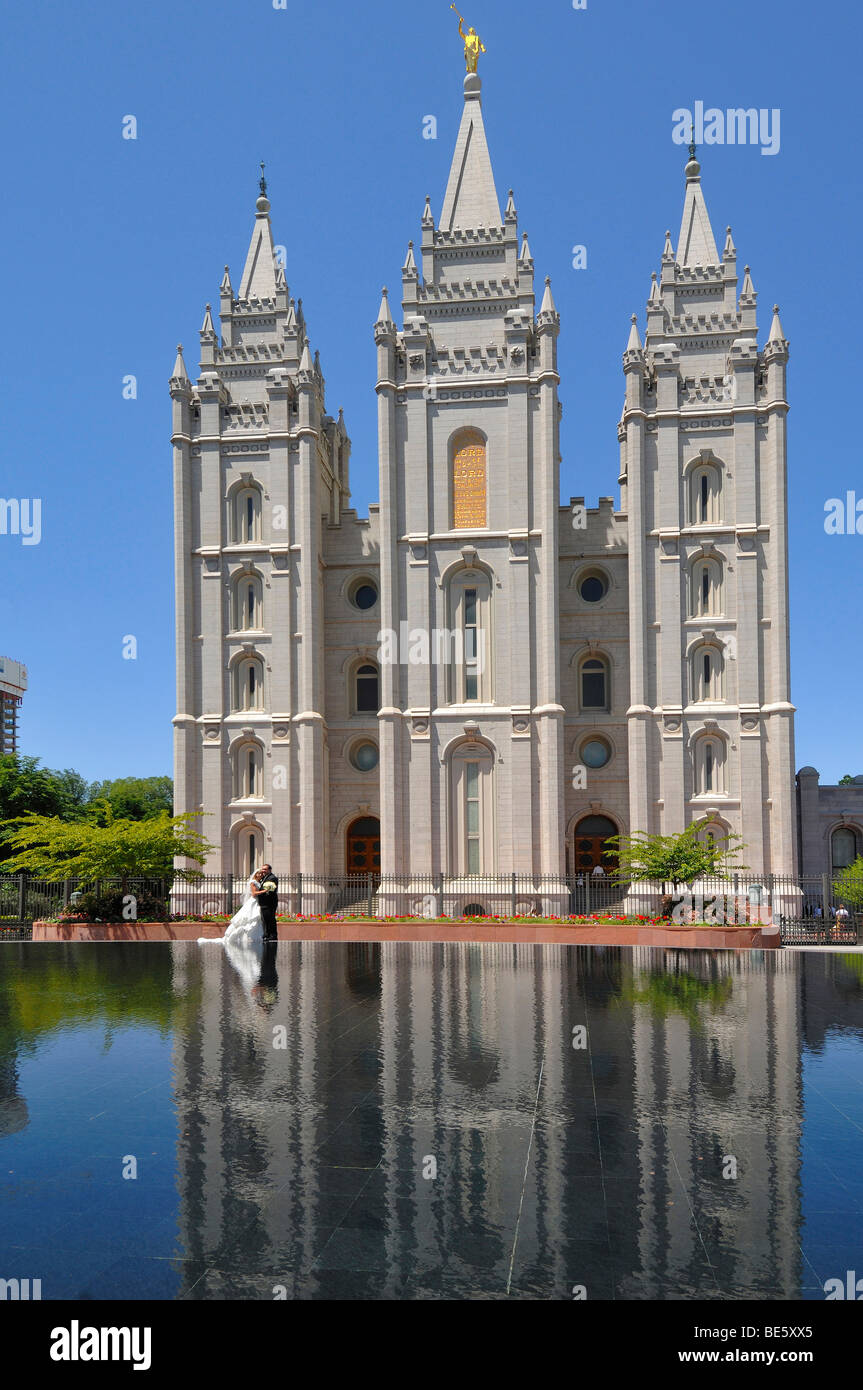 The Mormon Temple at Temple Square is at the heart of Salt Lake City