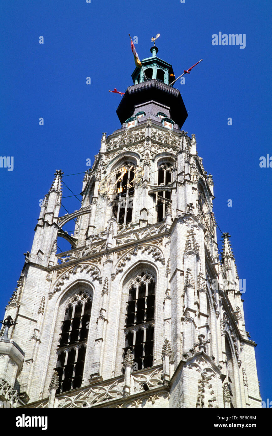 Onze Lieve Vrouwe Kerk, Church of Our Lady, Grote Kerk, a Gothic church on Grote Markt square, Breda, Province of North Brabant Stock Photo