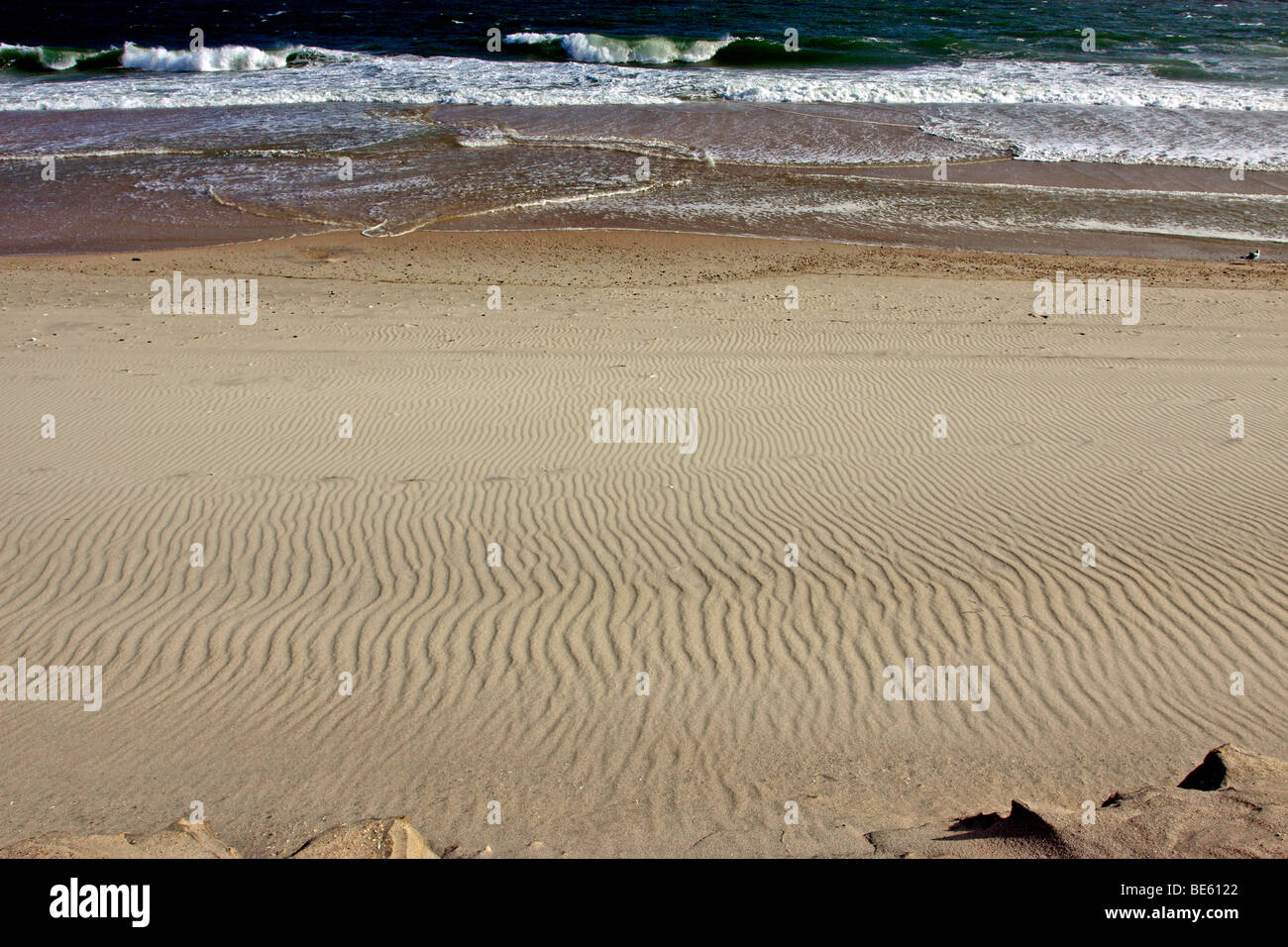 Beach, Fire Island, Long Island, NY Stock Photo