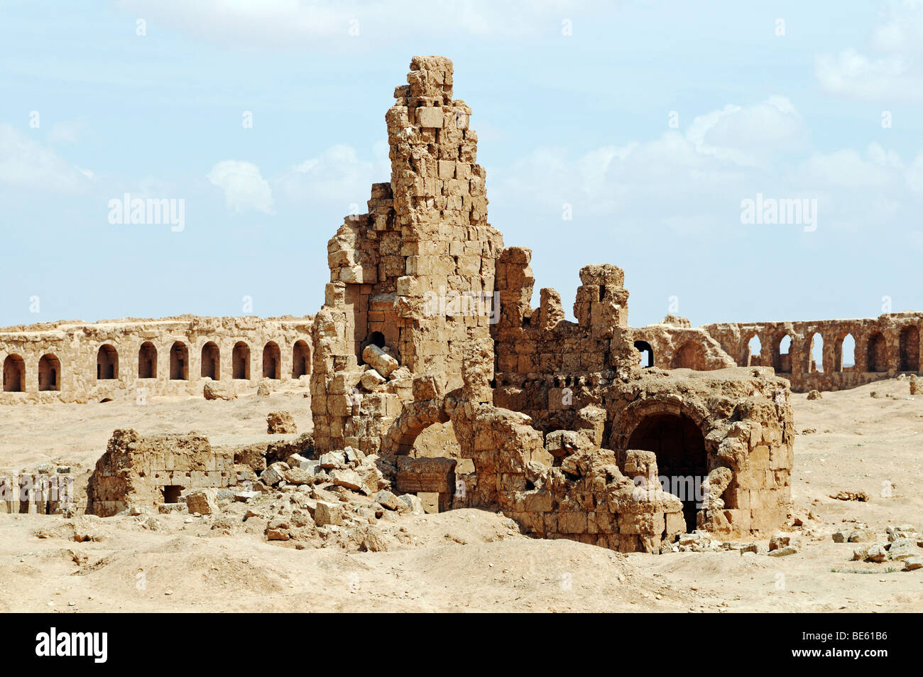 Ruins of the Byzantine Resafa fortress, Sergiopolis, Syria, Asia Stock Photo