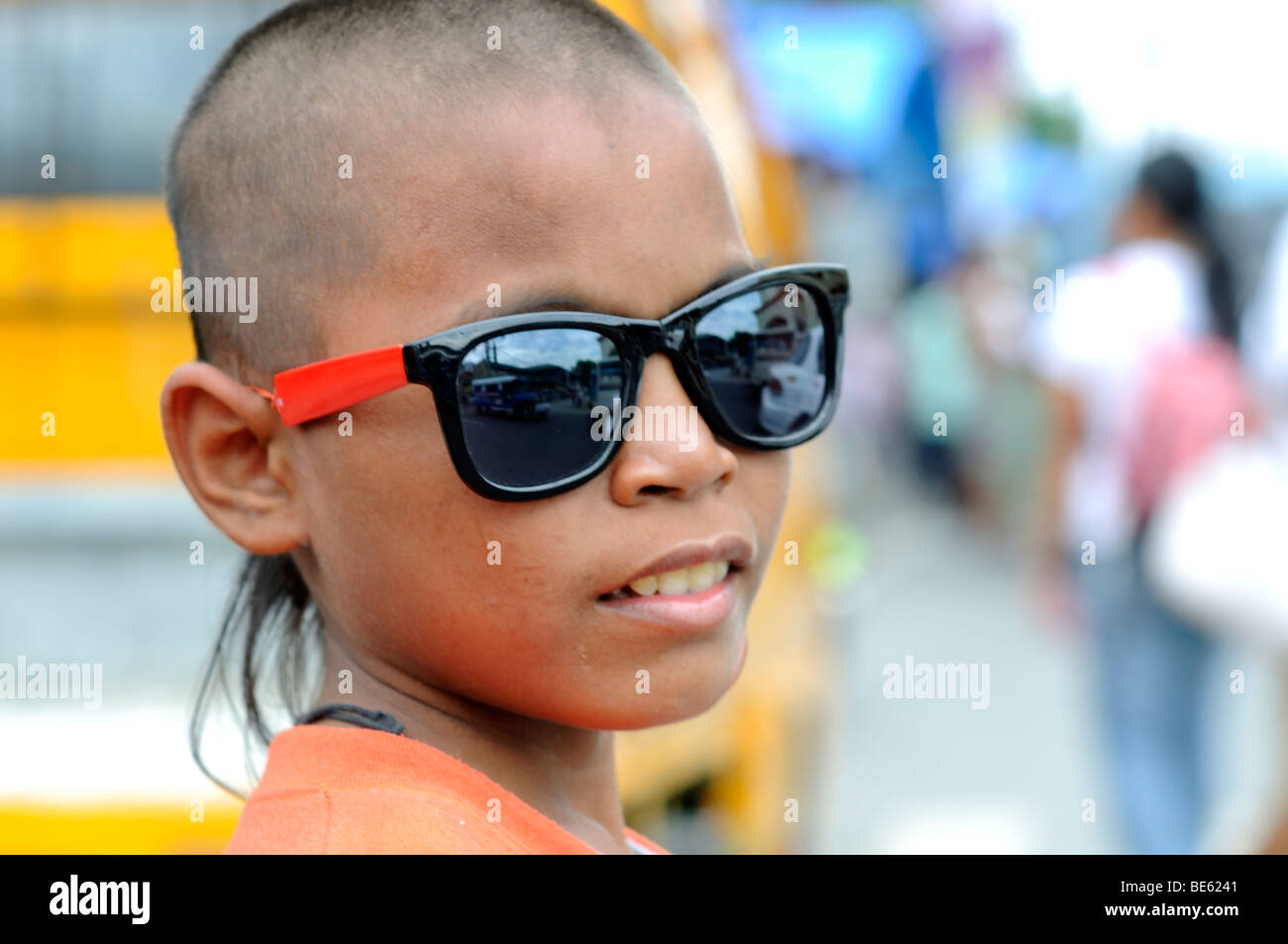 boy in davao city davao del norte mindanao philippines Stock Photo