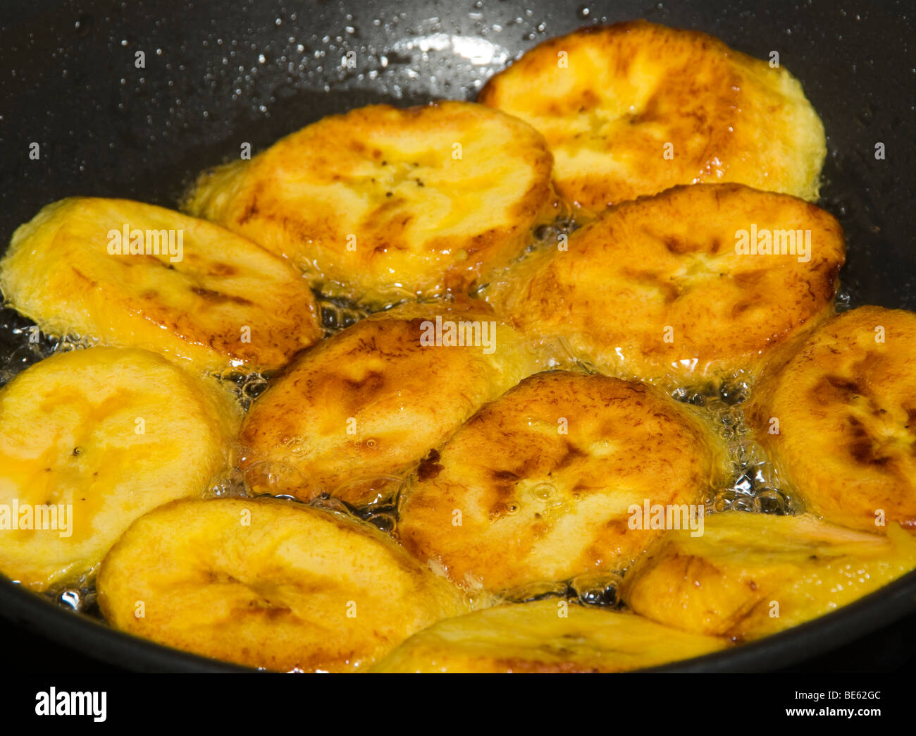 Fried banana(patacón). Ecuadorian food Stock Photo Alamy