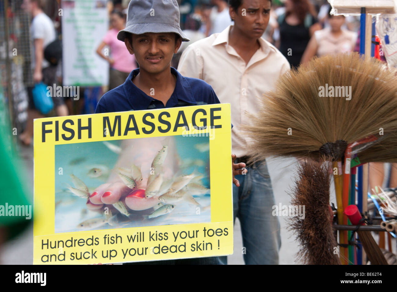 fish massage Stock Photo