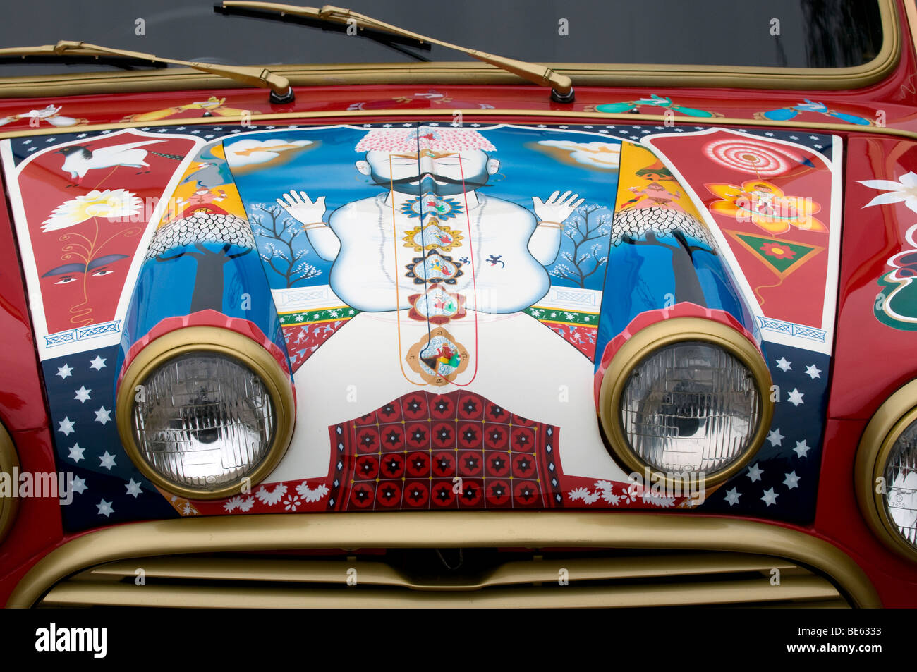 1966 Mini Cooper S belonging to George Harrison of the Beatles Stock Photo