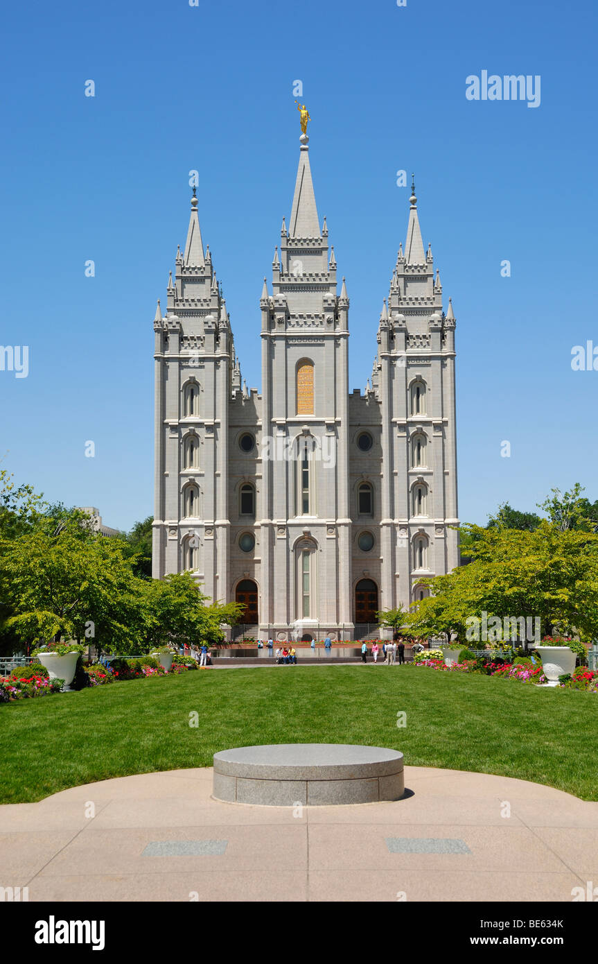 The Mormon Temple at Temple Square is at the heart of Salt Lake City