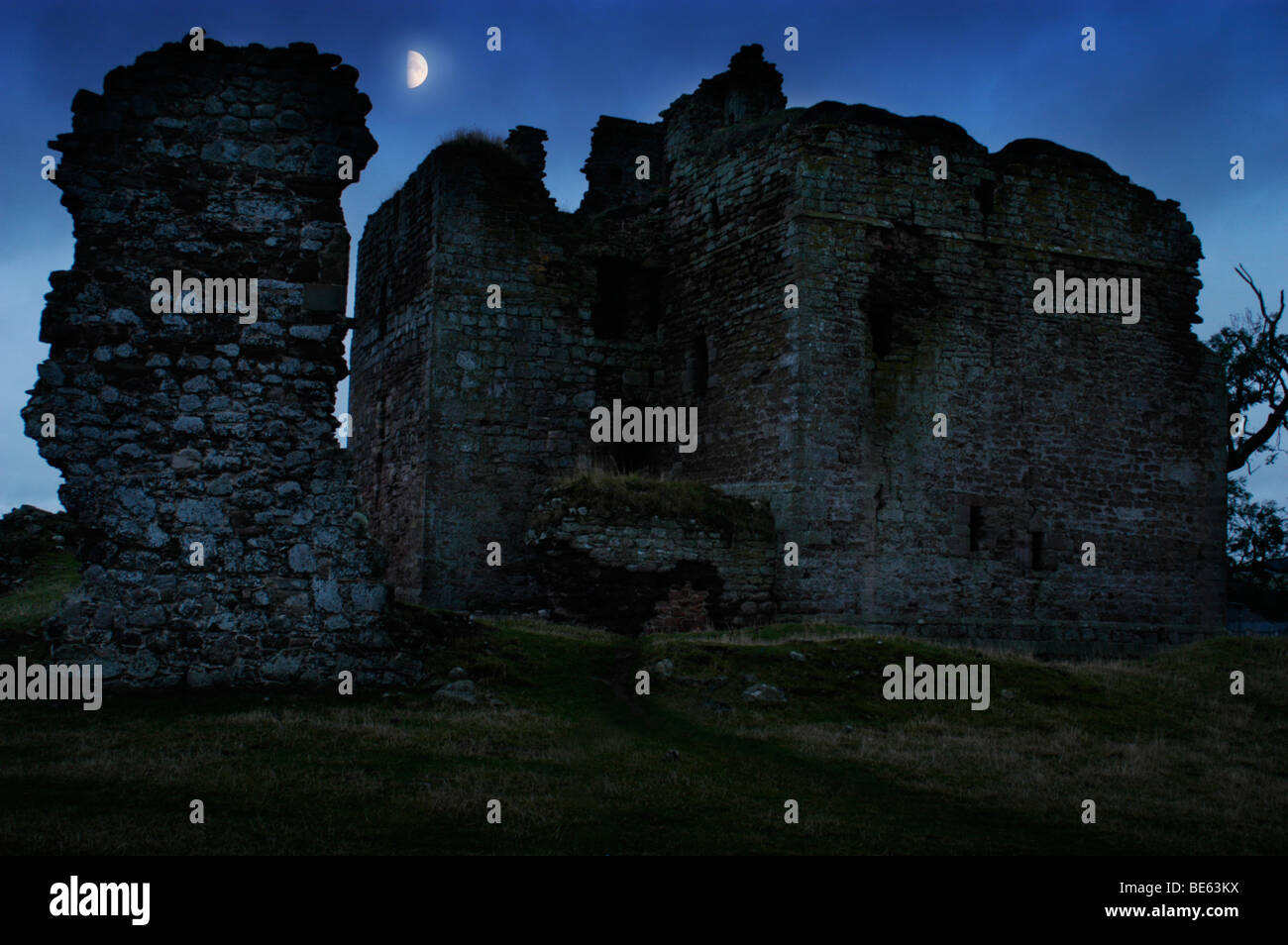 Cessford Castle Stock Photo