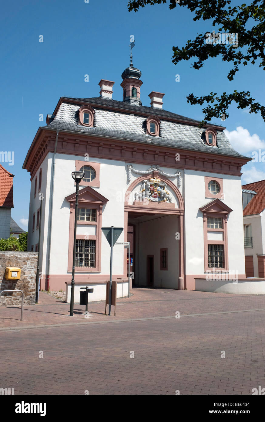 Gate building, town gate, Heusenstamm, Hesse, Germany, Europe Stock Photo