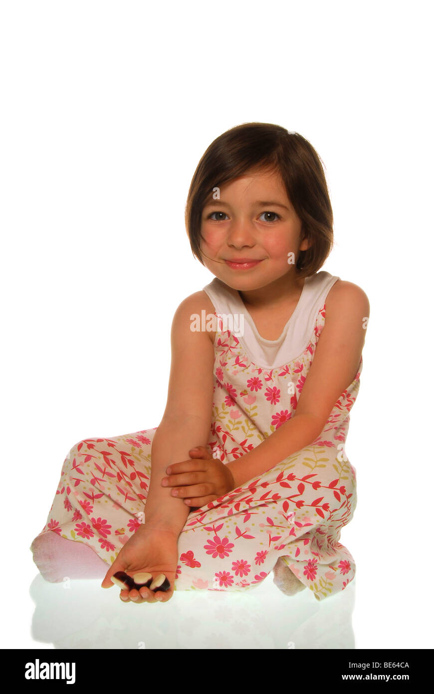 Four-year-old girl Stock Photo