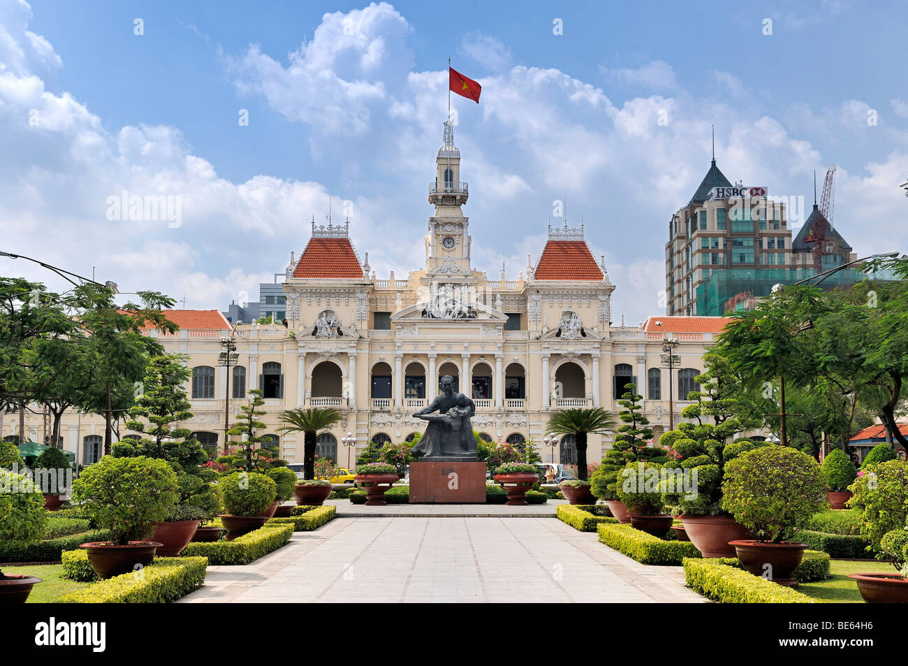 Historic town hall of Saigon, Ho Chi Minh City, Vietnam, Southeast Asia Stock Photo
