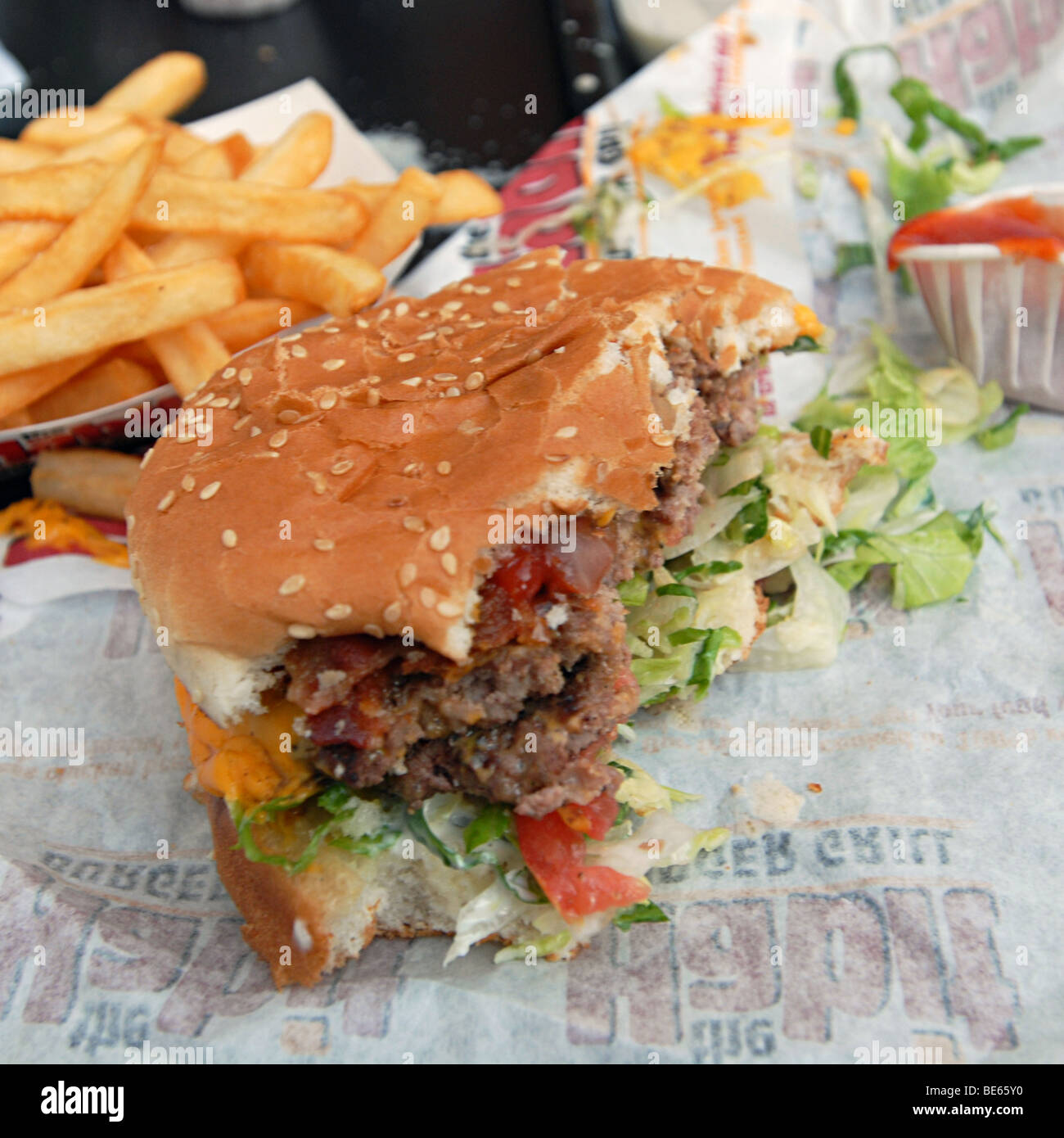 Habit Burger Stock Photo