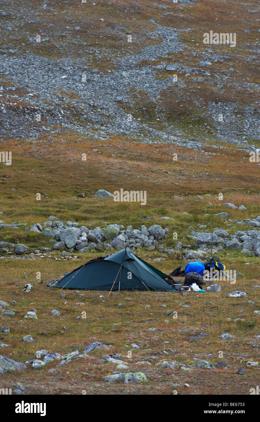 Camping in Sarek National Park Stock Photo - Alamy