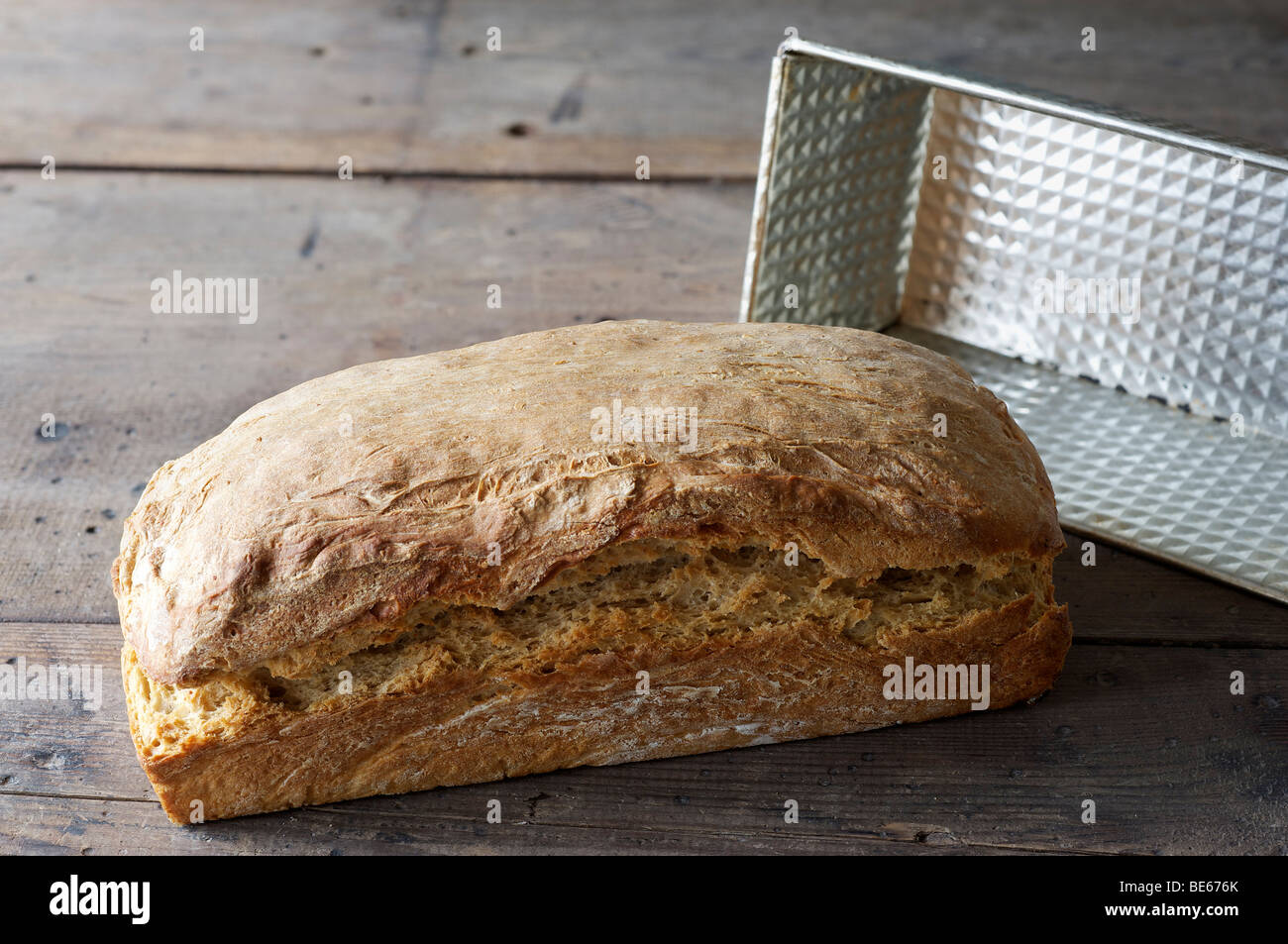 Spelt bread, homemade, baking tray Stock Photo Alamy