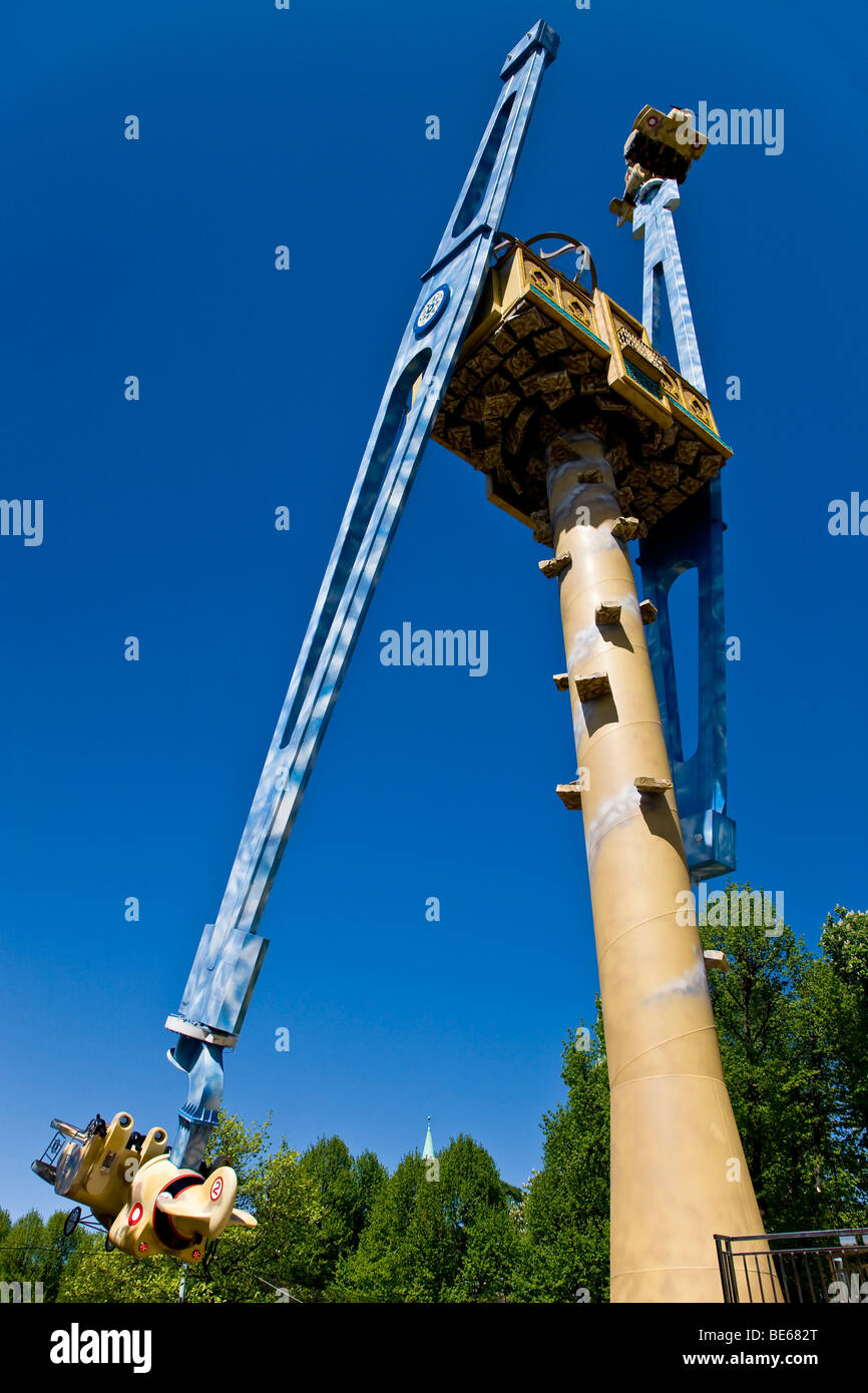 The Vertigo attraction in Tivoli, Copenhagen, Denmark, Europe Stock Photo
