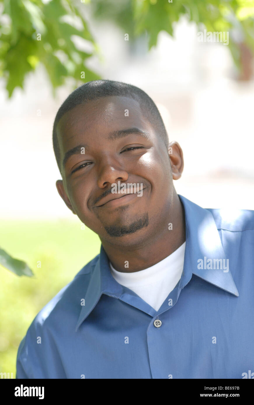 Teen boy headshot black hi-res stock photography and images - Alamy