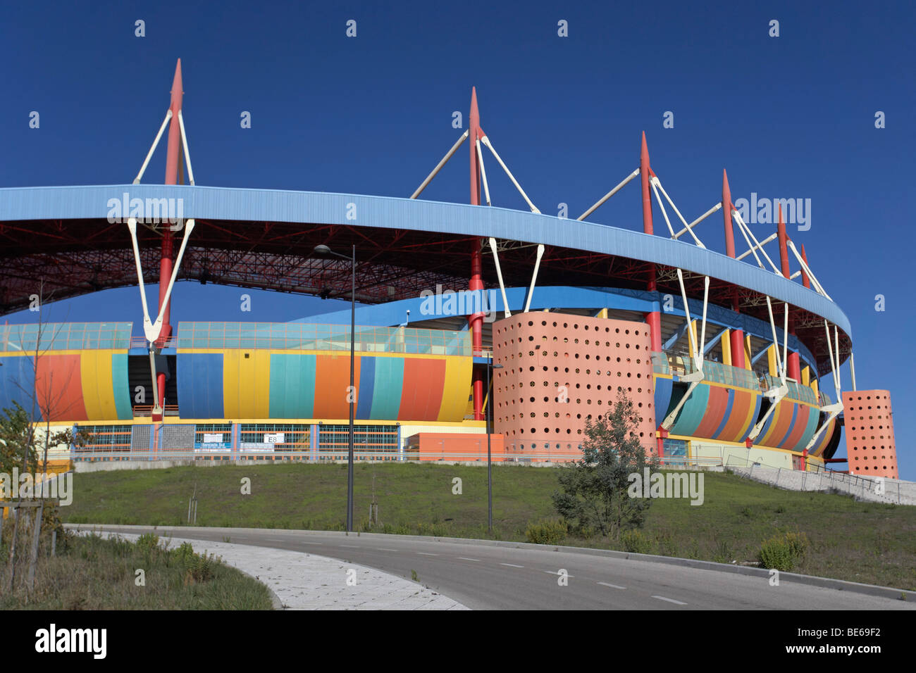 Stadium, architect Tomás Taveira, Aveiro, Portugal, Europe Stock Photo