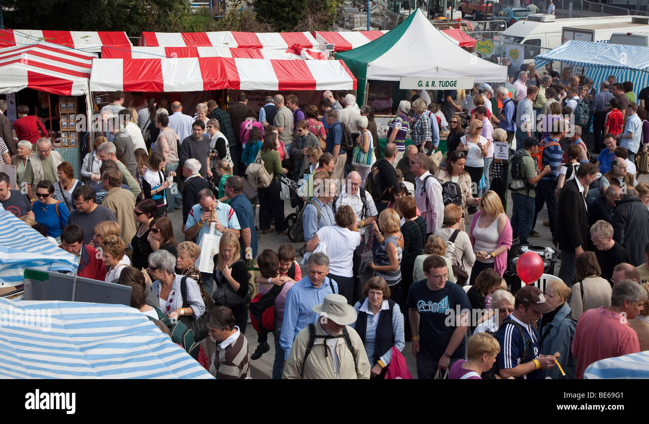 Abergavenny food festival Wales UK Stock Photo Alamy