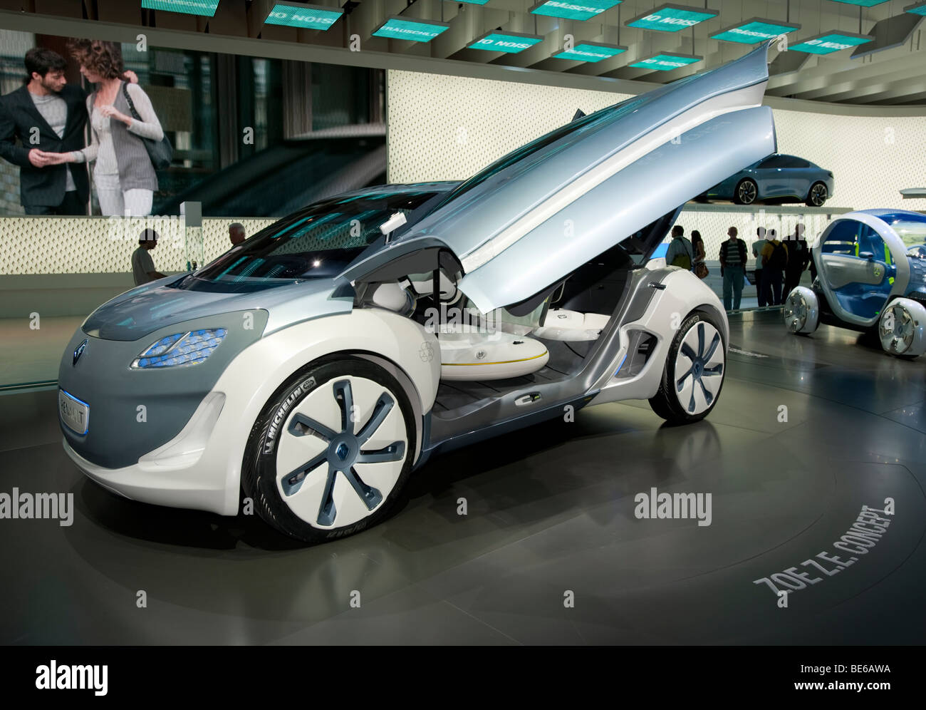 Concept Zoe ZE electric car by Renault on display at Frankfurt Motor Show 2009 Stock Photo