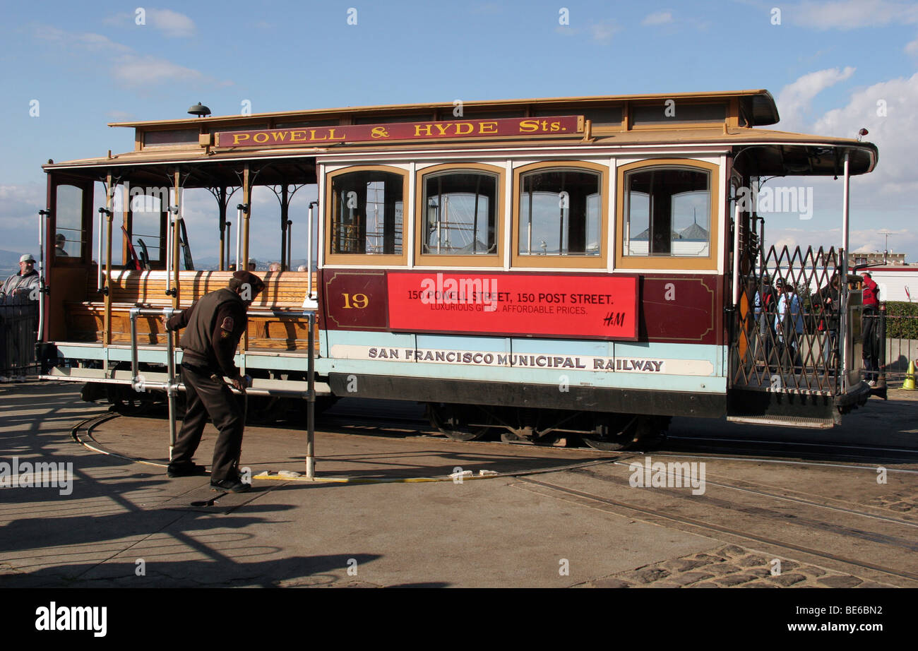 San Francisco s Famous Trams Turning At The Turntable Stock Photo Alamy San Francisco s Famous Trams Turning At The Turntable Stock Photo Alamy