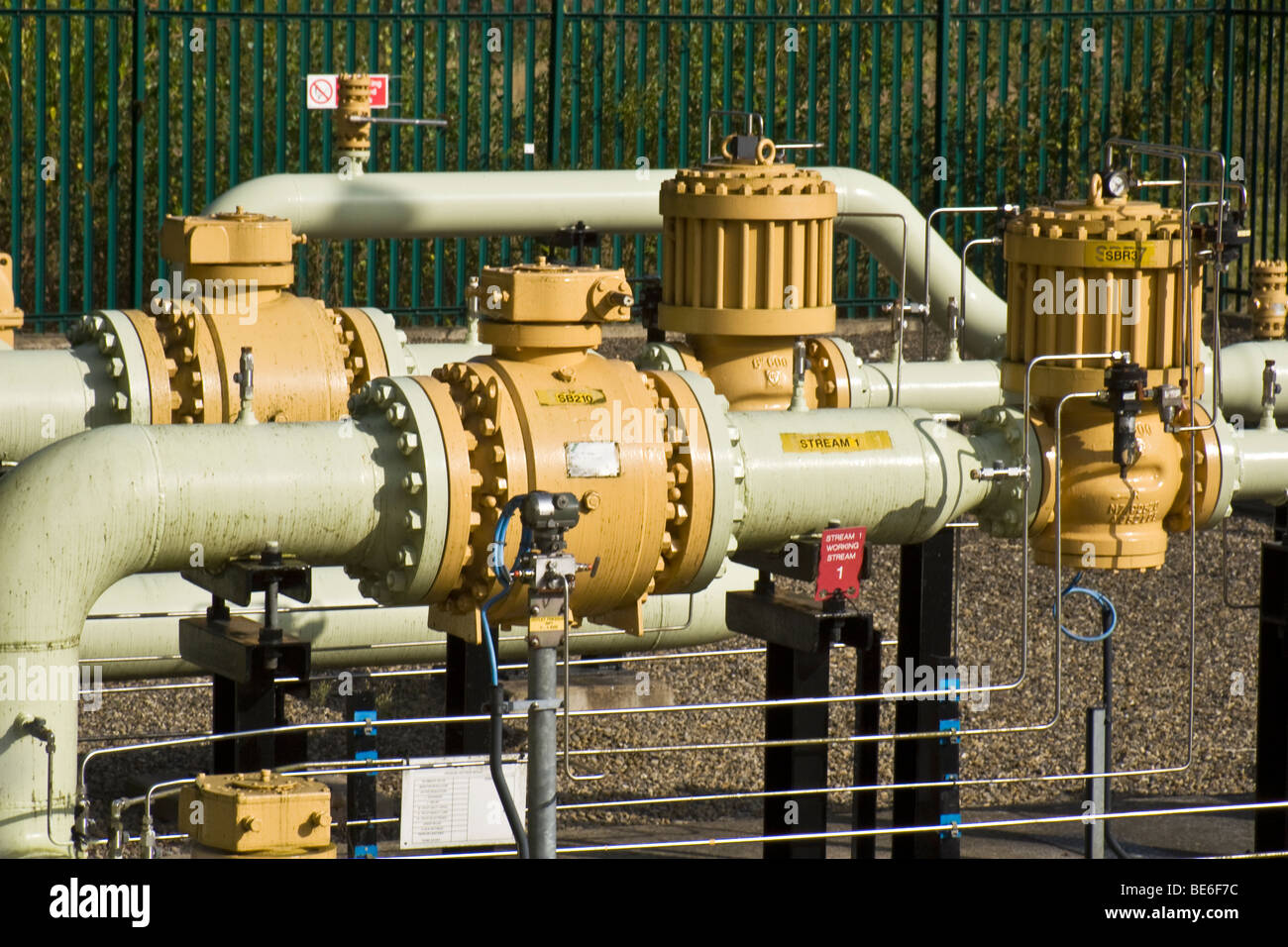 Gas distribution pipes, West Yorkshire, UK Stock Photo Alamy