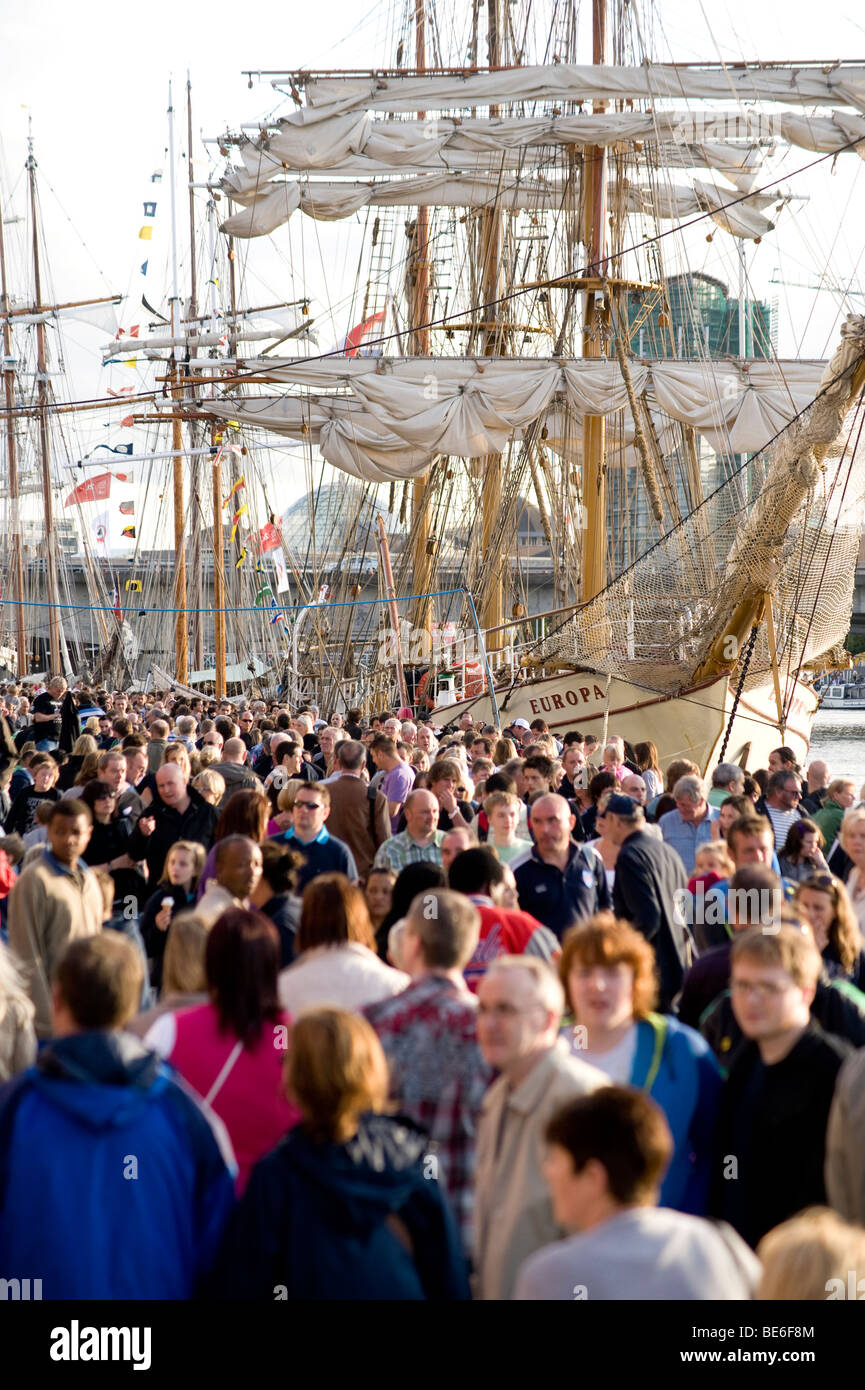 Tall Ships visit Belfast August 2009 Stock Photo
