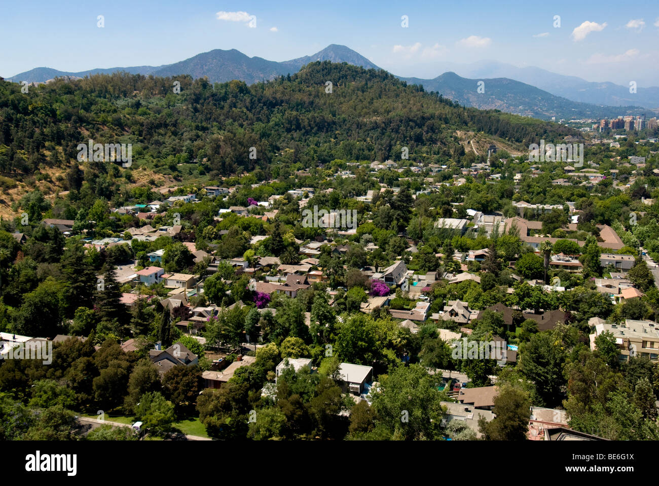 Suburban homes in Santiago, Chile Stock Photo Alamy