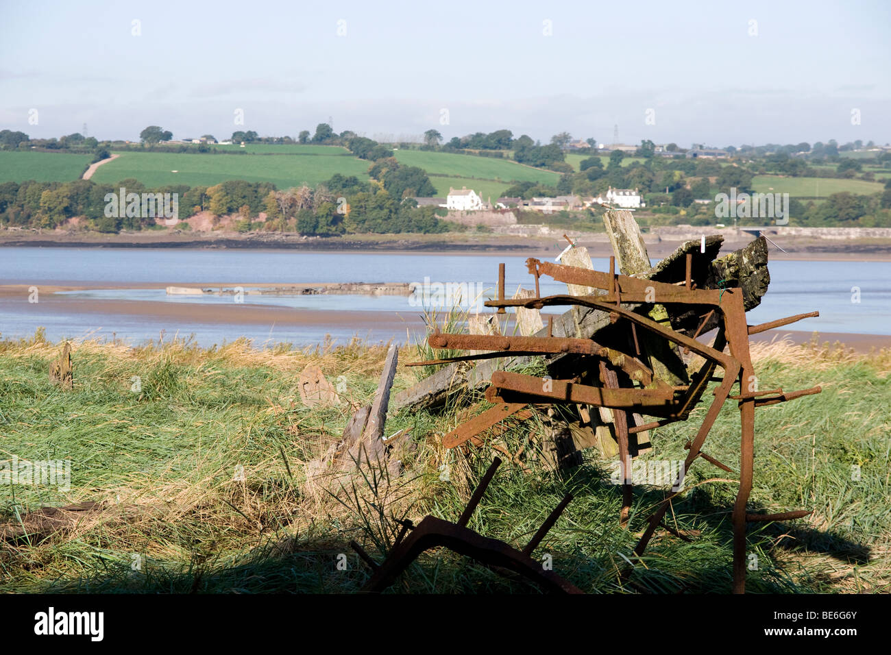 Wrecked Barges near the village of Purton Gloucestershire, on the Banks